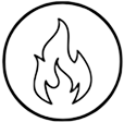 HOME icon fire